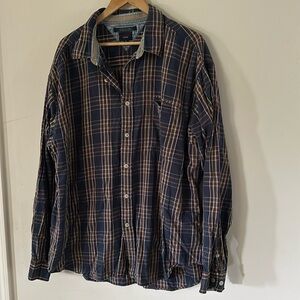 90's y2k Vintage Tommy Hilfiger Jeans plaid Shirt (JJ)